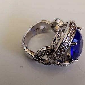 Blue quartz 925 sterling silver